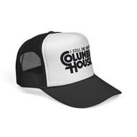 Image 2 of I Still Owe Money to Columbia House Trucker Cap | Retro Logo Mesh Hat