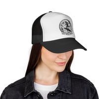 Image 4 of Salt Water Cowboy surf wave logo Trucker Cap | vintage surfer emblem mesh hat