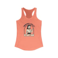 Image 5 of Wrong Hole But I Think I Like It Tank | Funny Graphic Racerback