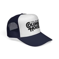 Image 8 of I Still Owe Money to Columbia House Trucker Cap | Retro Logo Mesh Hat