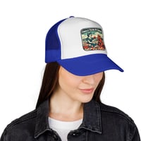 Image 13 of Finally Facing My Demons Trucker Cap | Retro Picnic Illustration