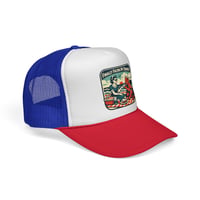 Image 14 of Finally Facing My Demons Trucker Cap | Retro Picnic Illustration