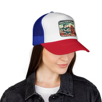 Image 16 of Finally Facing My Demons Trucker Cap | Retro Picnic Illustration