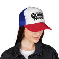 Image 16 of I Still Owe Money to Columbia House Trucker Cap | Retro Logo Mesh Hat