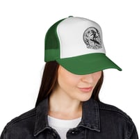 Image 19 of Salt Water Cowboy surf wave logo Trucker Cap | vintage surfer emblem mesh hat