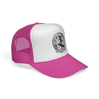 Image 20 of Salt Water Cowboy surf wave logo Trucker Cap | vintage surfer emblem mesh hat