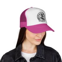 Image 22 of Salt Water Cowboy surf wave logo Trucker Cap | vintage surfer emblem mesh hat