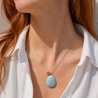 Image 5 of Χειροποίητο Κολιέ "Colorful Bead Shell" – Ατσάλινη Αλυσίδα