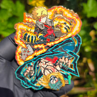 Image 2 of King of Hearts Pin (Raw Sandblast Card) 
