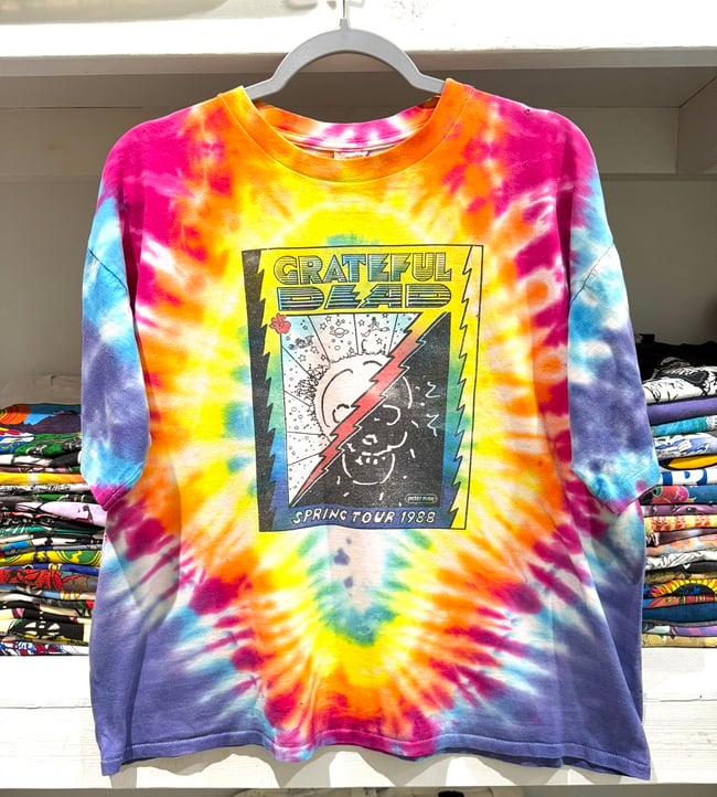Grateful Dead 1988 Spring Tour Peter Max T-Shirt - Fits XL (?) Boxy