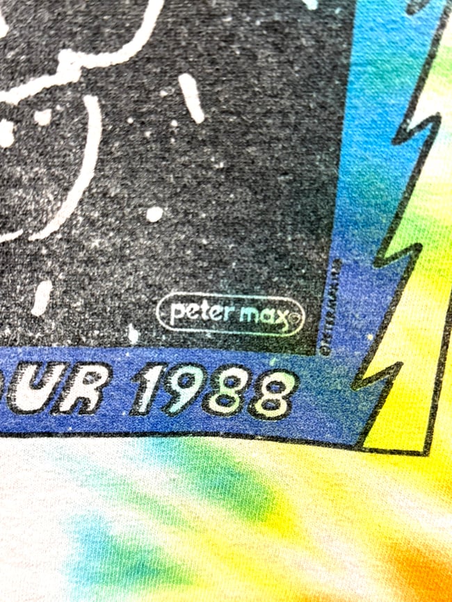 Grateful Dead 1988 Spring Tour Peter Max T-Shirt - Fits XL (?) Boxy