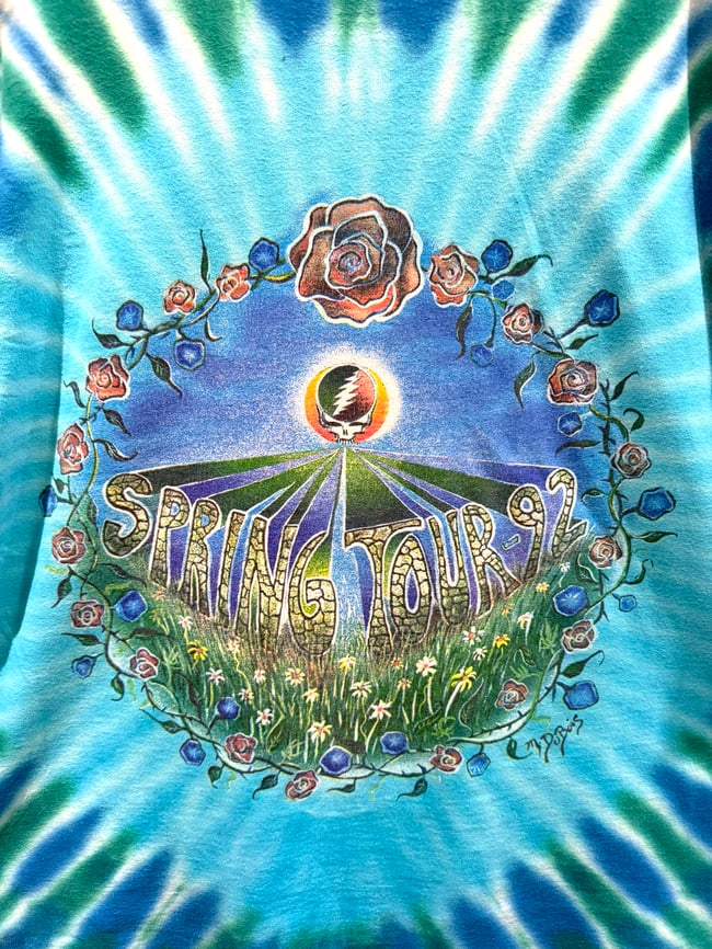 Grateful Dead 1992 Spring Tour T-Shirt (FOTL Tag) - Size XL
