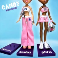 Image 2 of CANDY PURPLE DOLL STAND