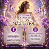 Image 1 of MINI PROGRAMME: AFFIRMATIONS DÉESSE PUISSANTE ET MAGNÉTIQUE + 1 SUBLIMINAL.