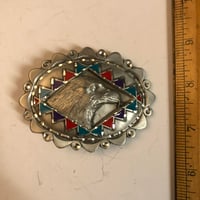 Image 1 of 1996 Eagle head belt buckle 
