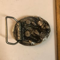 Image 3 of 1984 small pharaohs horses belt buckle 