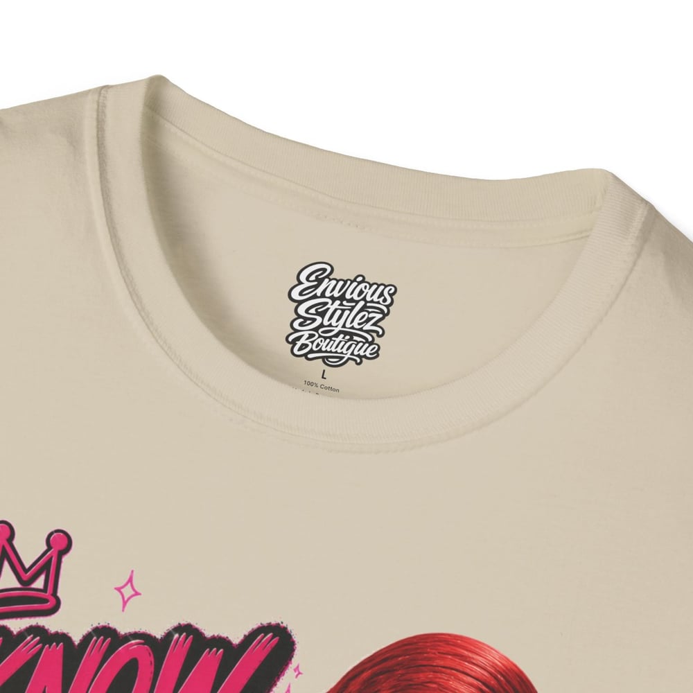 Image of Graphic T-Shirt “I Know You Lying” Girl Illustration Tee