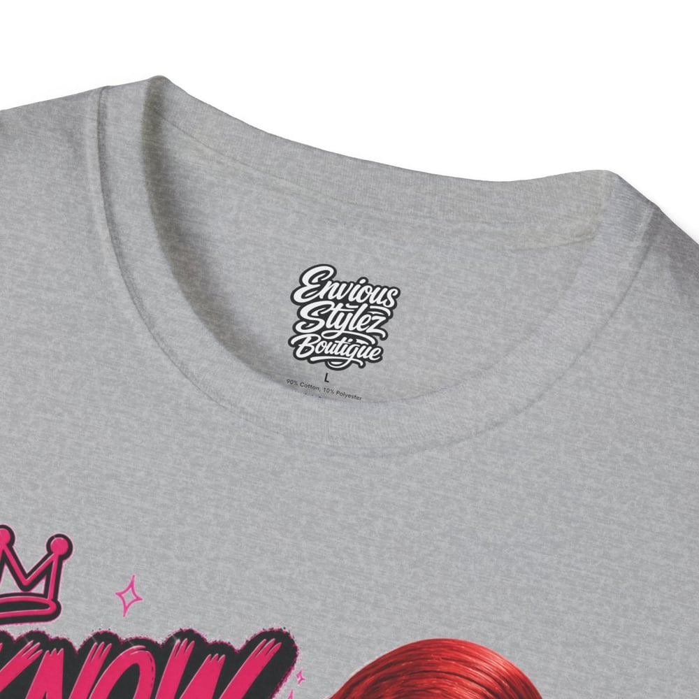 Image of Graphic T-Shirt “I Know You Lying” Girl Illustration Tee