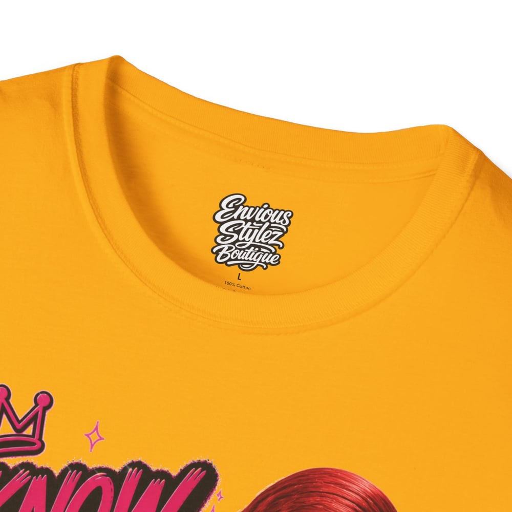 Image of Graphic T-Shirt “I Know You Lying” Girl Illustration Tee