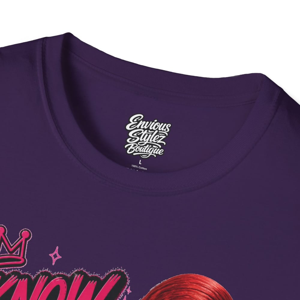 Image of Graphic T-Shirt “I Know You Lying” Girl Illustration Tee