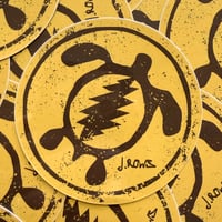 Image 1 of Honu Bolt Petroglyph Sticker