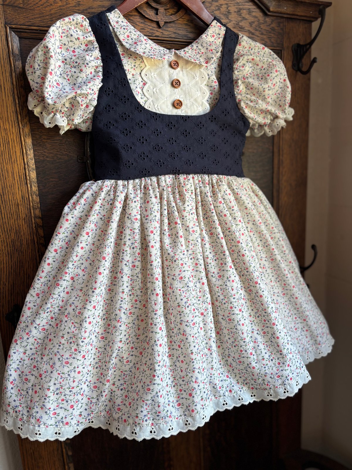 Image of Ooak size 7 vintage Dress
