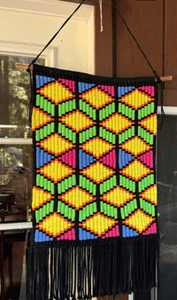 Image 2 of The Beauty - Pixel Macrame Wall Hanging