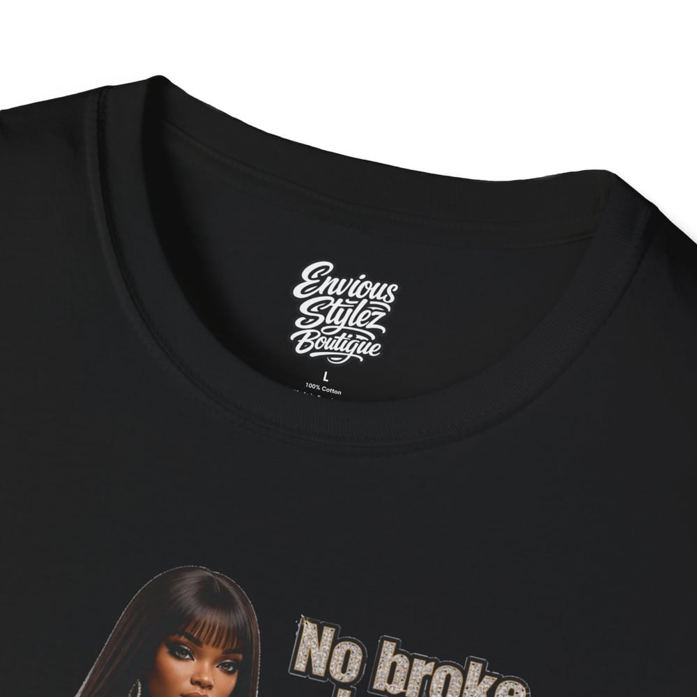 Image of No Broke Boys Allowed T-Shirt — Funny Luxe Night Out Graphic Tee