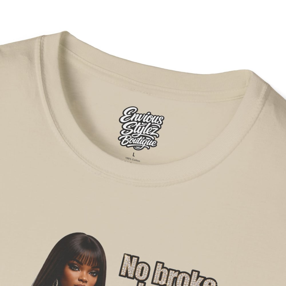 Image of No Broke Boys Allowed T-Shirt — Funny Luxe Night Out Graphic Tee