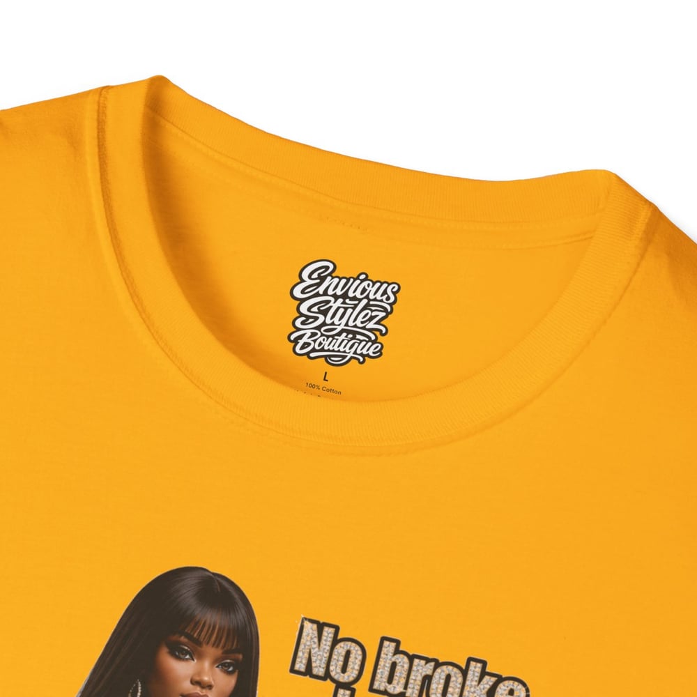 Image of No Broke Boys Allowed T-Shirt — Funny Luxe Night Out Graphic Tee