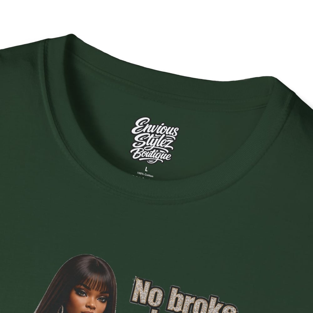 Image of No Broke Boys Allowed T-Shirt — Funny Luxe Night Out Graphic Tee