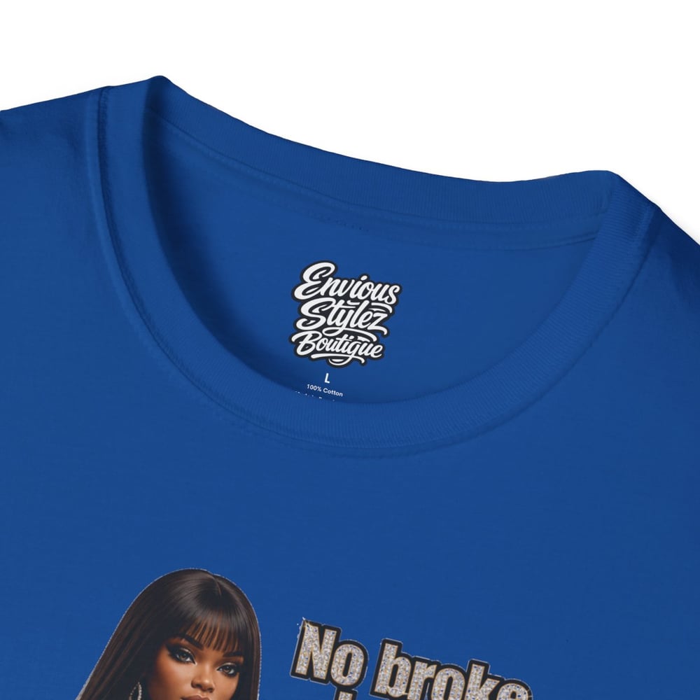 Image of No Broke Boys Allowed T-Shirt — Funny Luxe Night Out Graphic Tee