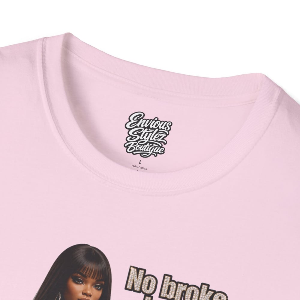 Image of No Broke Boys Allowed T-Shirt — Funny Luxe Night Out Graphic Tee