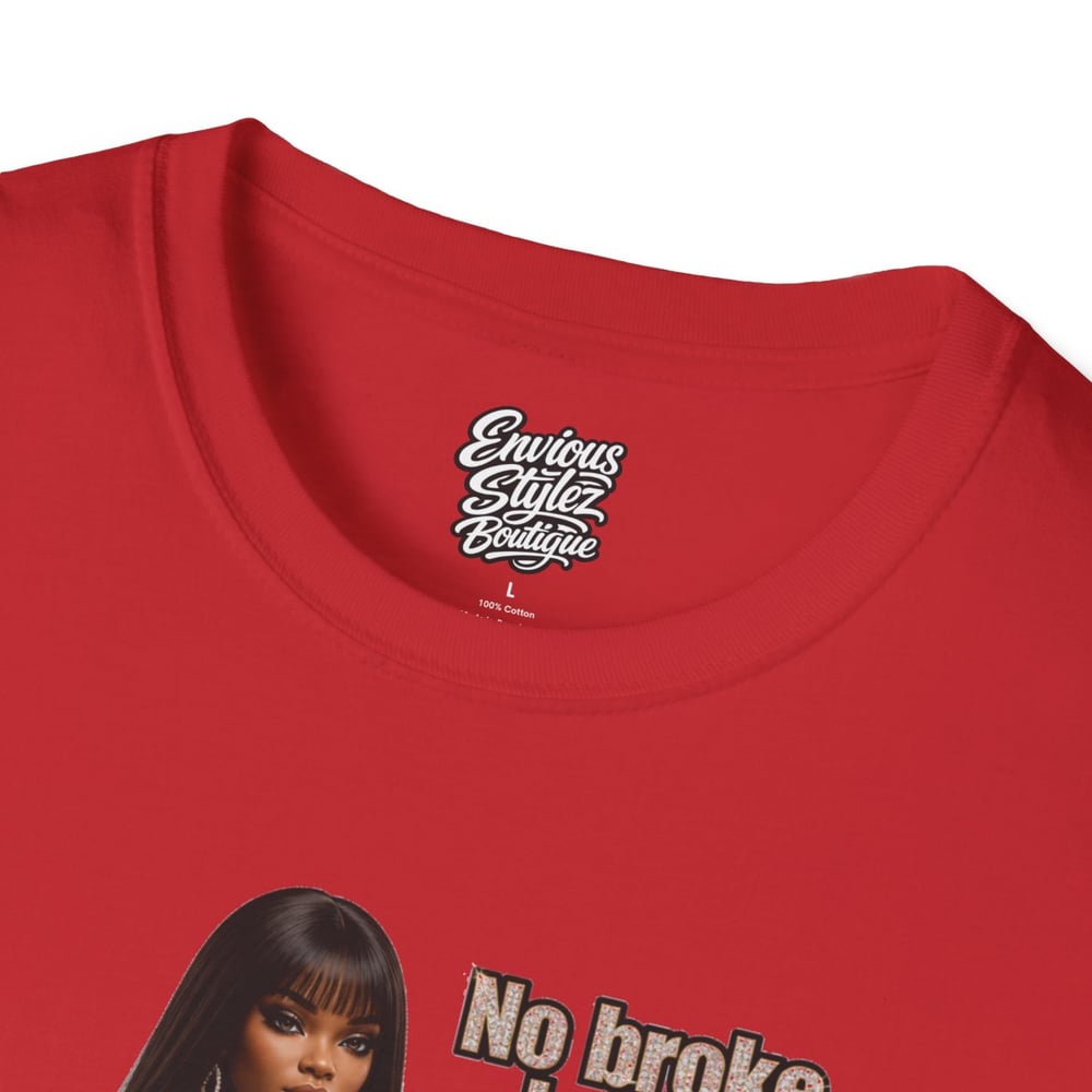 Image of No Broke Boys Allowed T-Shirt — Funny Luxe Night Out Graphic Tee