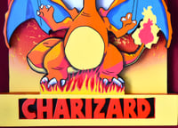 Image 6 of Pokémon Charizard 11 ¼ Inches x 16 Inches Hand Crafted 3D Wooden Diorama Hanging Wall Artwork 