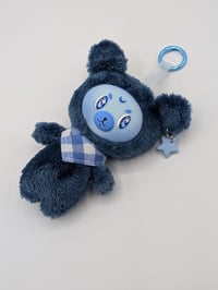 Image 3 of Moonie the Blue Bear bag charm