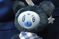 Image 2 of Moonie the Blue Bear bag charm
