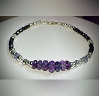 Image 2 of Alexandrite  Sterling Silver Spinel Bracelet 