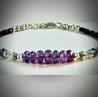 Image 4 of Alexandrite  Sterling Silver Spinel Bracelet 
