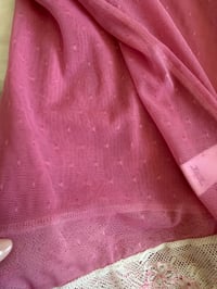 Image 4 of Vintage Y2K deadstock pink and white lace embroidery cami 