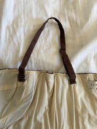 Image 7 of Vintage Y2K brown floral broderie anglaise corset style cami with lace up side detailing 