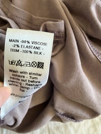 Image 5 of Vintage Y2K silk trim tie up dusty mauve cami 