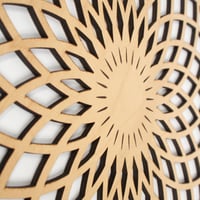 Image 3 of Sacred Geometry Wooden Wall Art – Flower Of Life Mandala