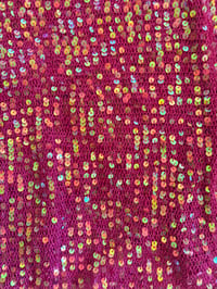 Image 5 of Vintage Y2K pink iridescent mermaid sequin cami 