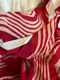 Image 4 of Vintage Y2K red and pink swirl halter neck top with retro print 