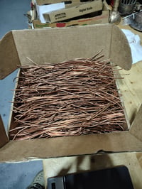 Image 1 of 25LBS #1 Bright clean wire 12 gauge (.08") to  gauge 5(.18") in 5"-12" lengths