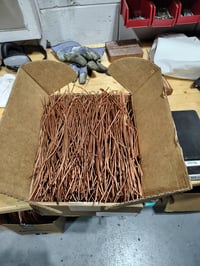 Image 2 of 25LBS #1 Bright clean wire 12 gauge (.08") to  gauge 5(.18") in 5"-12" lengths