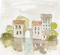 "Buildings" Print