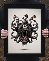 Image 1 of "Brian the Beholder" - Grey Variant Fine Art Print