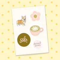 sweet bean sticker sheet